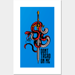 Dont Tread on Me - Red Posters and Art